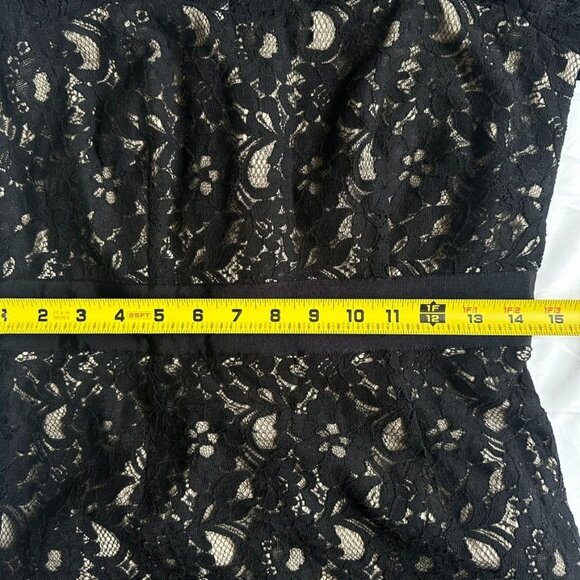 Nue By Shani Black & Nude Lace Cocktail Dress w/ Built-in Shapewear Size 4 NWT - Picture 11 of 12